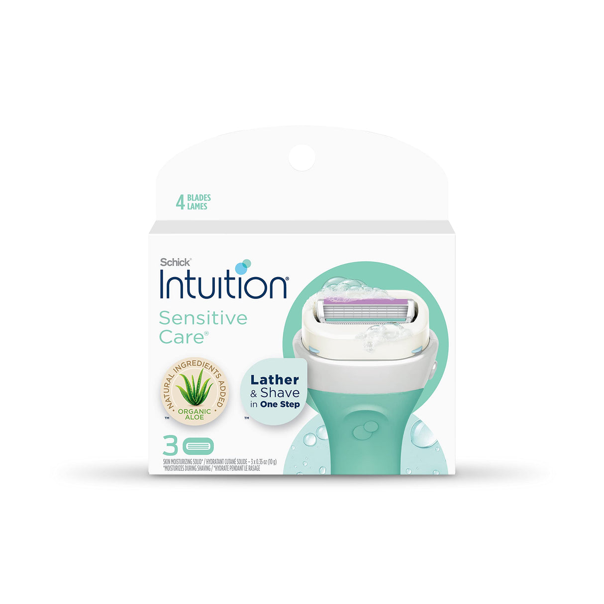 Schick Intuition Sensitive Skin Womens Razor Refills with Vitamin E & Aloe
