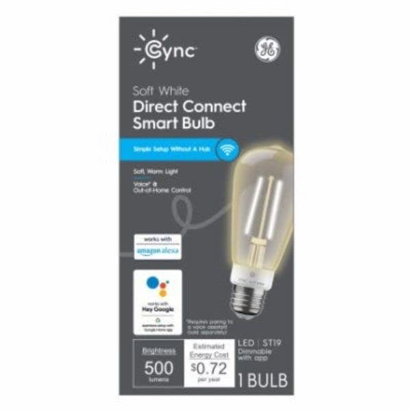 GE Lighting 93130184 GE 6W ST19 Smart Bulb - Quantity 1