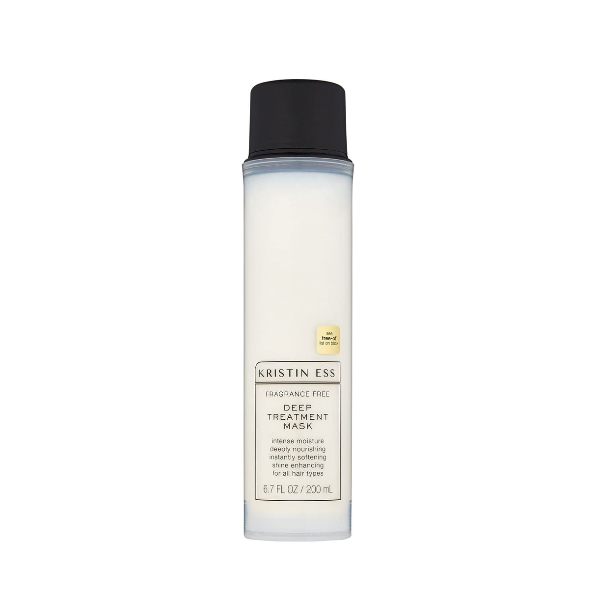 Kristin Ess Hair Fragrance Free Deep Conditioning Treatment Mask for Dry Damaged Hair, Moisturizing + Nourishing, Softens Hair, Shine Enhancing, Vegan, Silicone Free, Color + Keratin Safe, 6.7 fl oz
