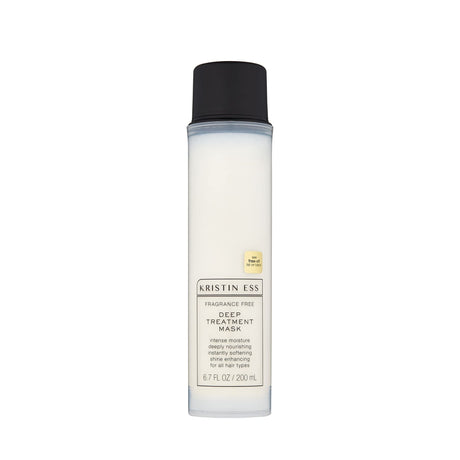 Kristin Ess Hair Fragrance Free Deep Conditioning Treatment Mask for Dry Damaged Hair, Moisturizing + Nourishing, Softens Hair, Shine Enhancing, Vegan, Silicone Free, Color + Keratin Safe, 6.7 fl oz