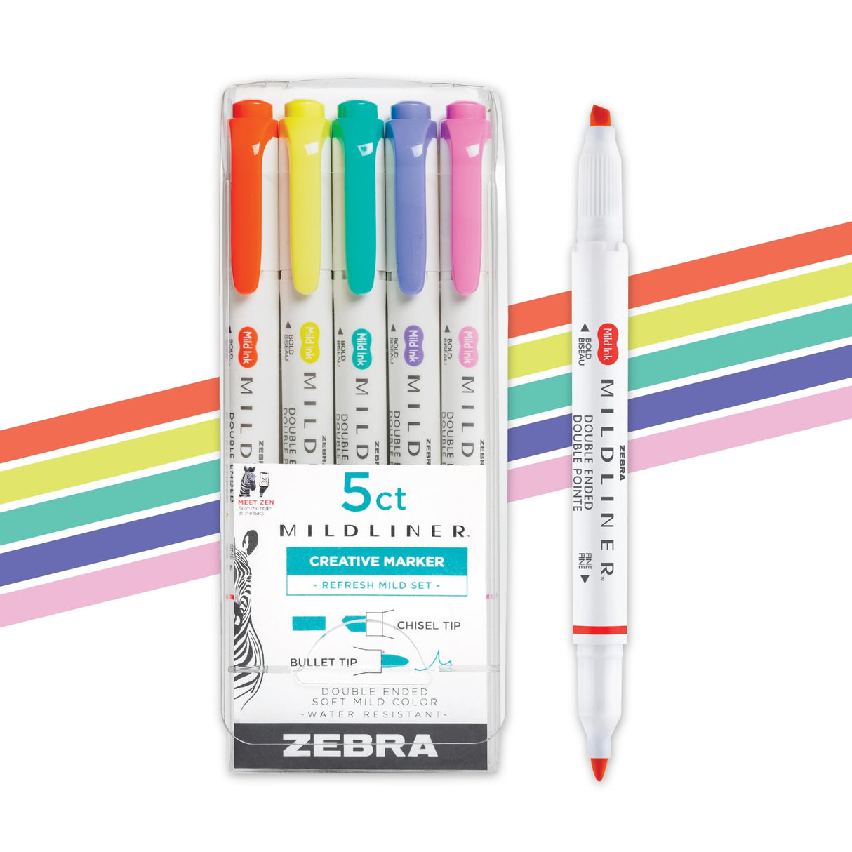 Zebra Pen Mildliner Dual-Tip Highlighter Set