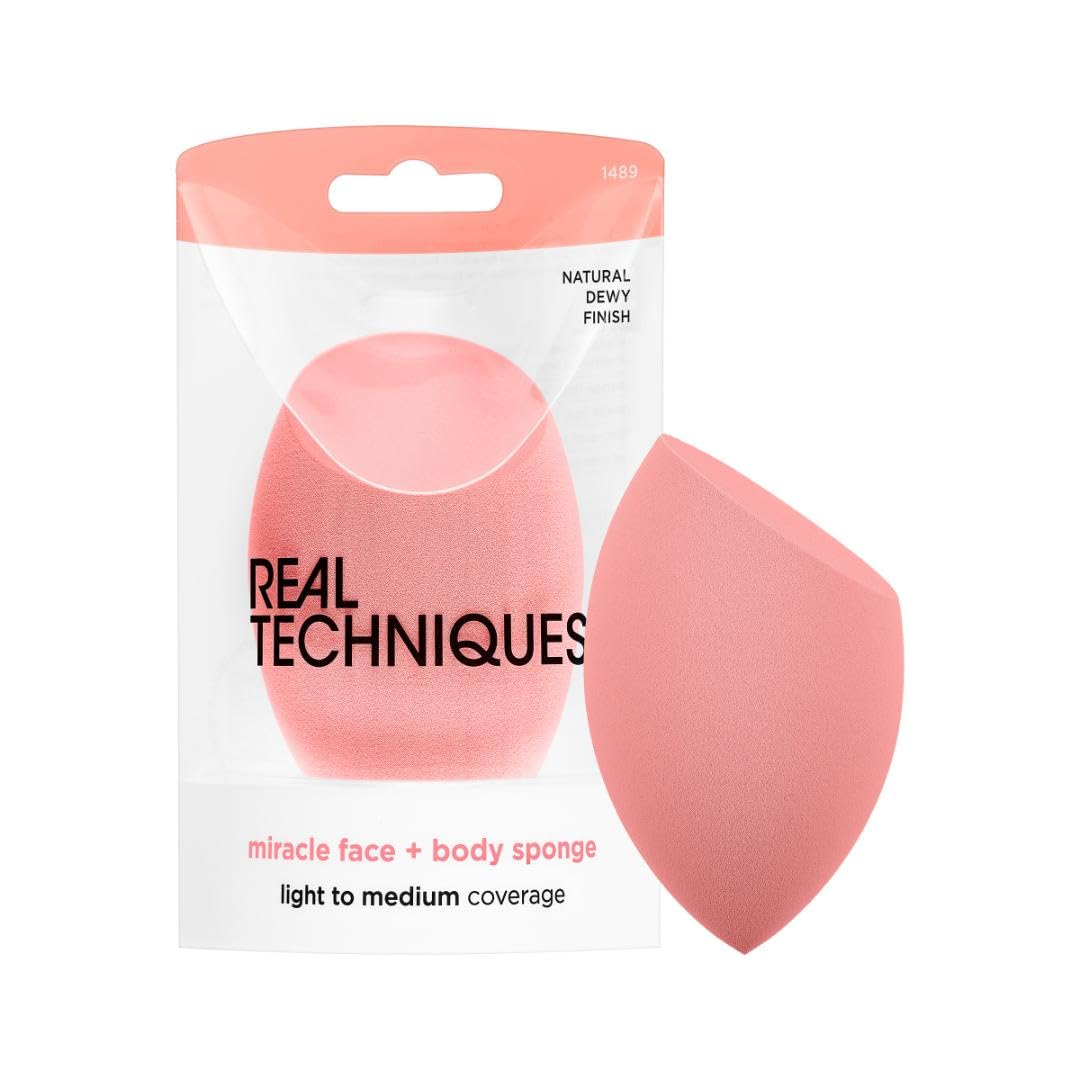 Real Techniques Miracle Face + Body Sponge, XL Makeup Blending Sponge