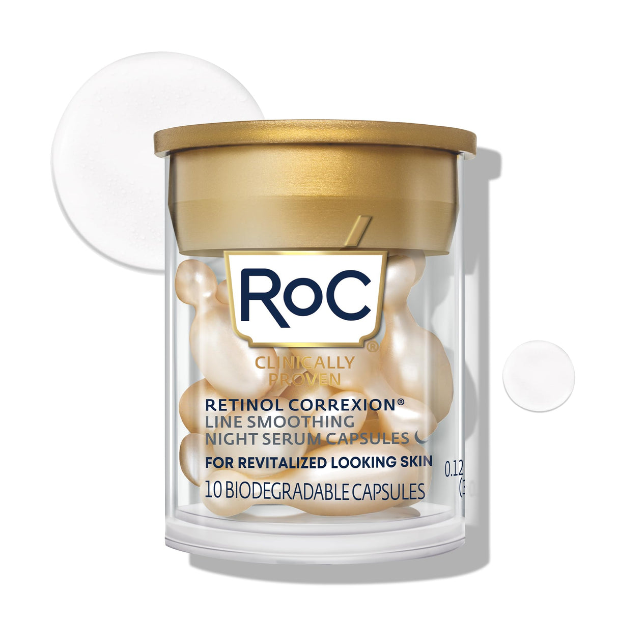 RoC Retinol Correxion Line Smoothing Night Serum Capsules, 10 Count
