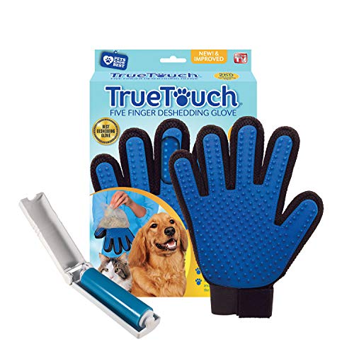 True Touch Five Finger Deshedding Glove