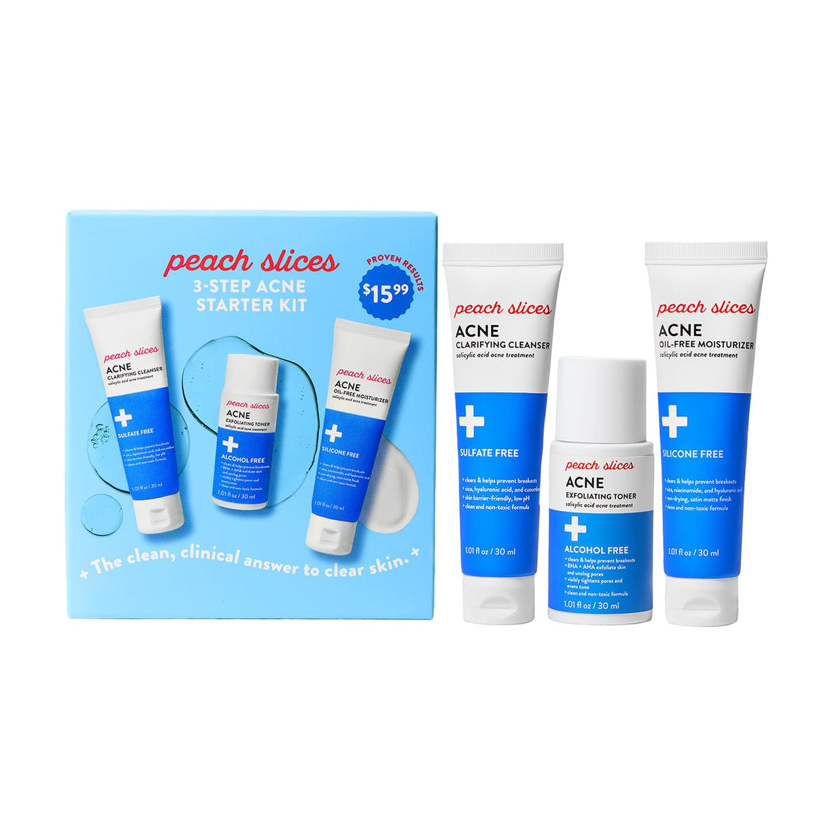 Peach Slices - 3-Step Acne Starter Kit