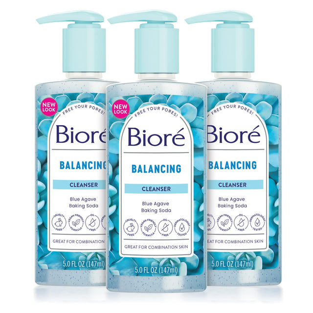 Bioré Balancing Face Wash 6.77 Oz, Pack of 3