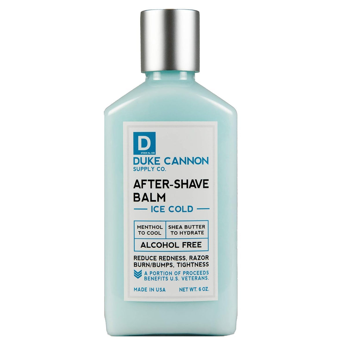 Duke Cannon Ice Cold After Shave Balm, Cooling, 6 oz