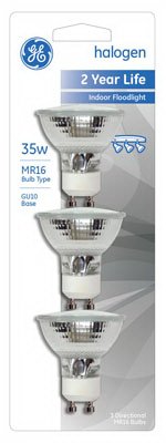 GE3PK 35W QTZ Halo Lamp