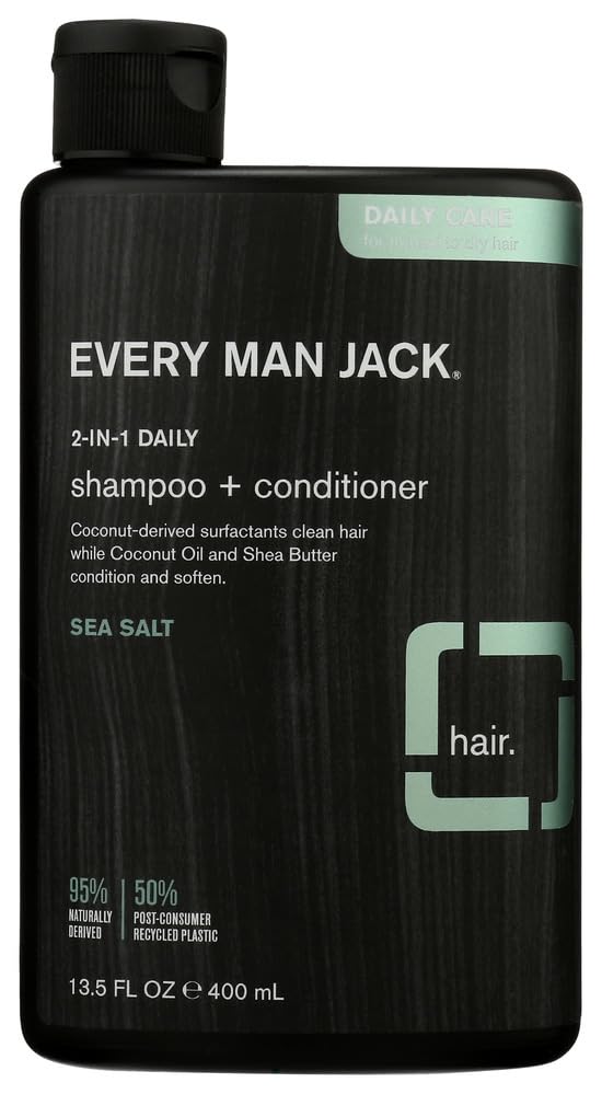 EVERY MAN JACK Sea Salt 2 in 1 Shampoo, 13.5 FZ