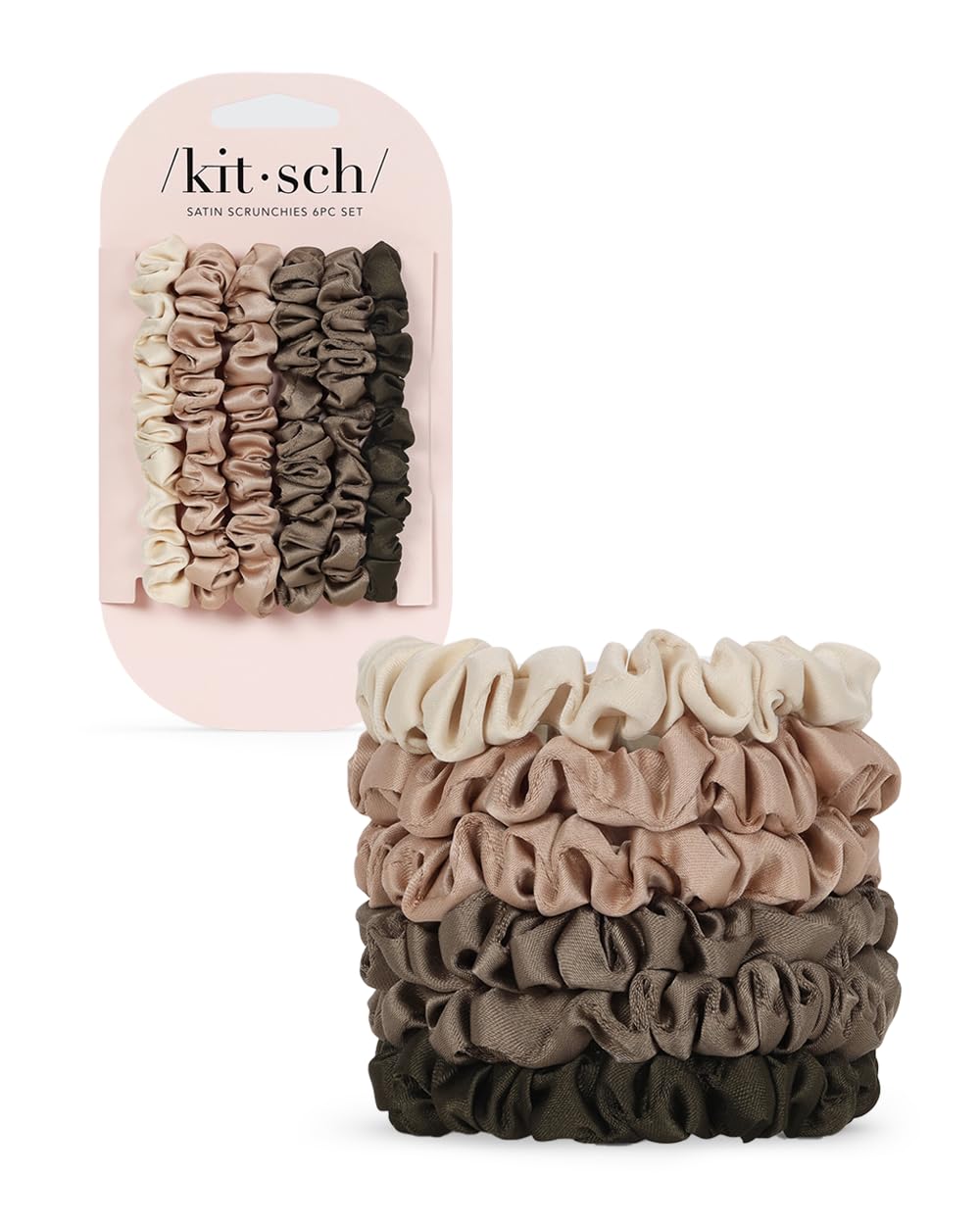 Kitsch Ultra Petite Satin Scrunchies
