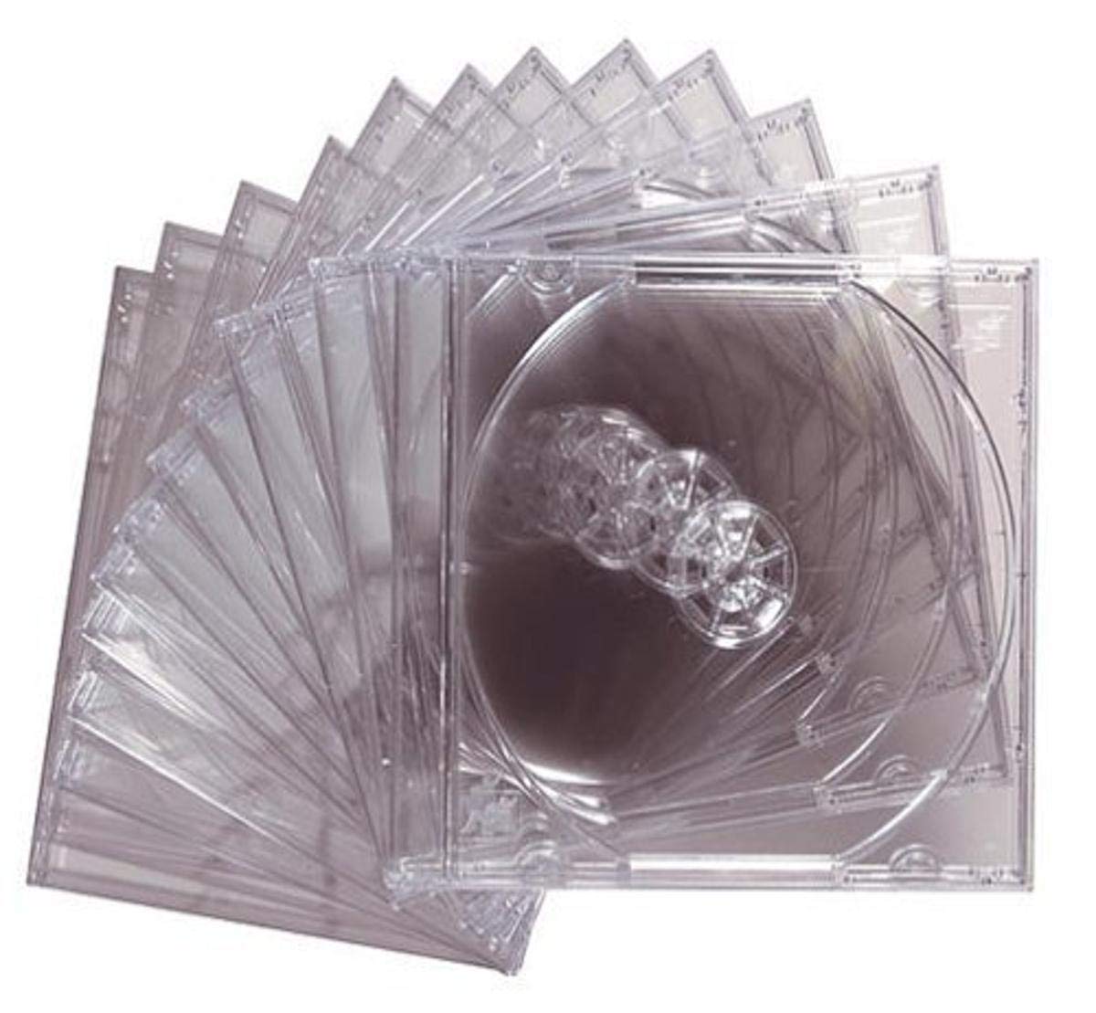 Maxell 190069 Replacement Storage Jewel Case 12 Pack Clear 10mm