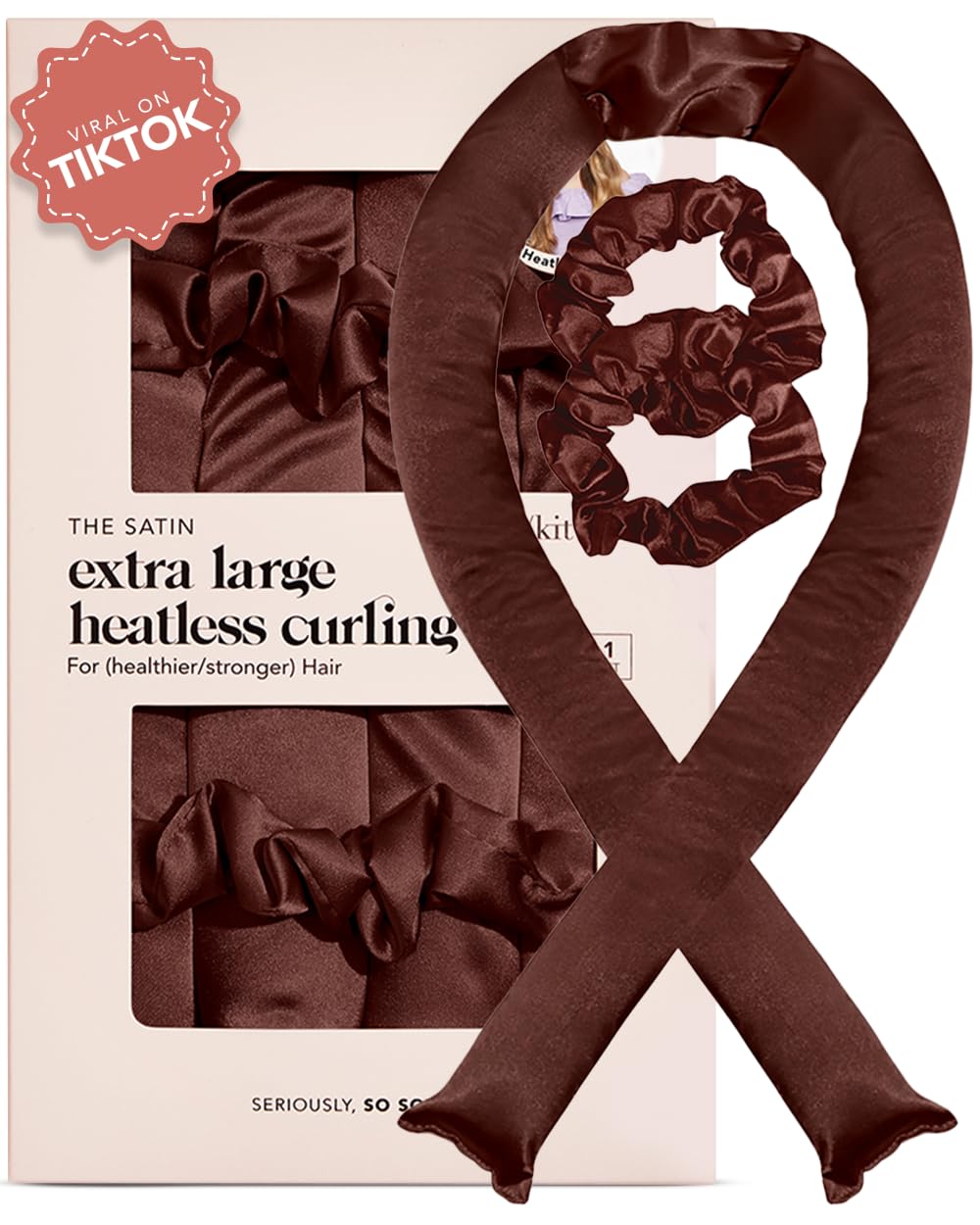 Kitsch XL Satin Heatless Curling Set