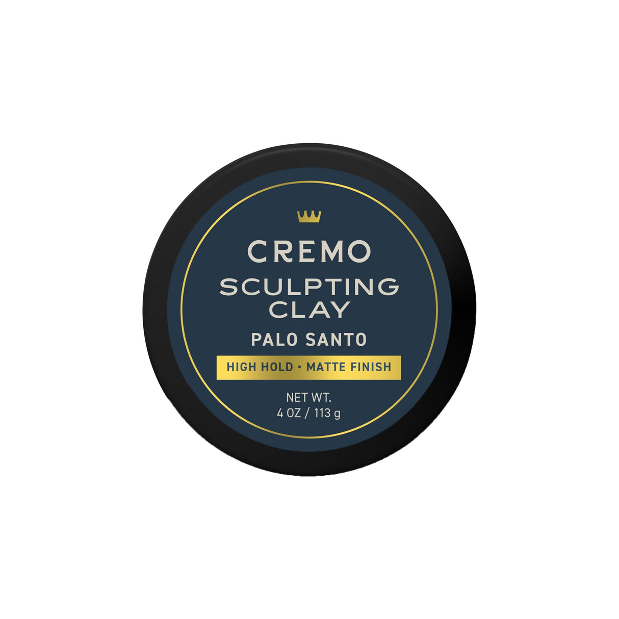 Cremo Sculpting Hair Clay, Palo Santo, High Hold Matte Finish, 4 oz