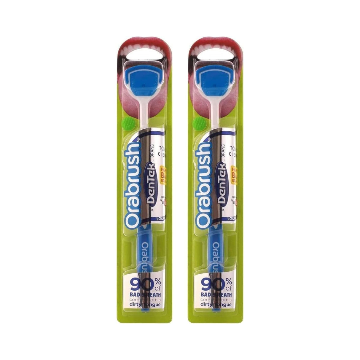 Dentek Orabrush Tongue Cleaner (Pack of 2)