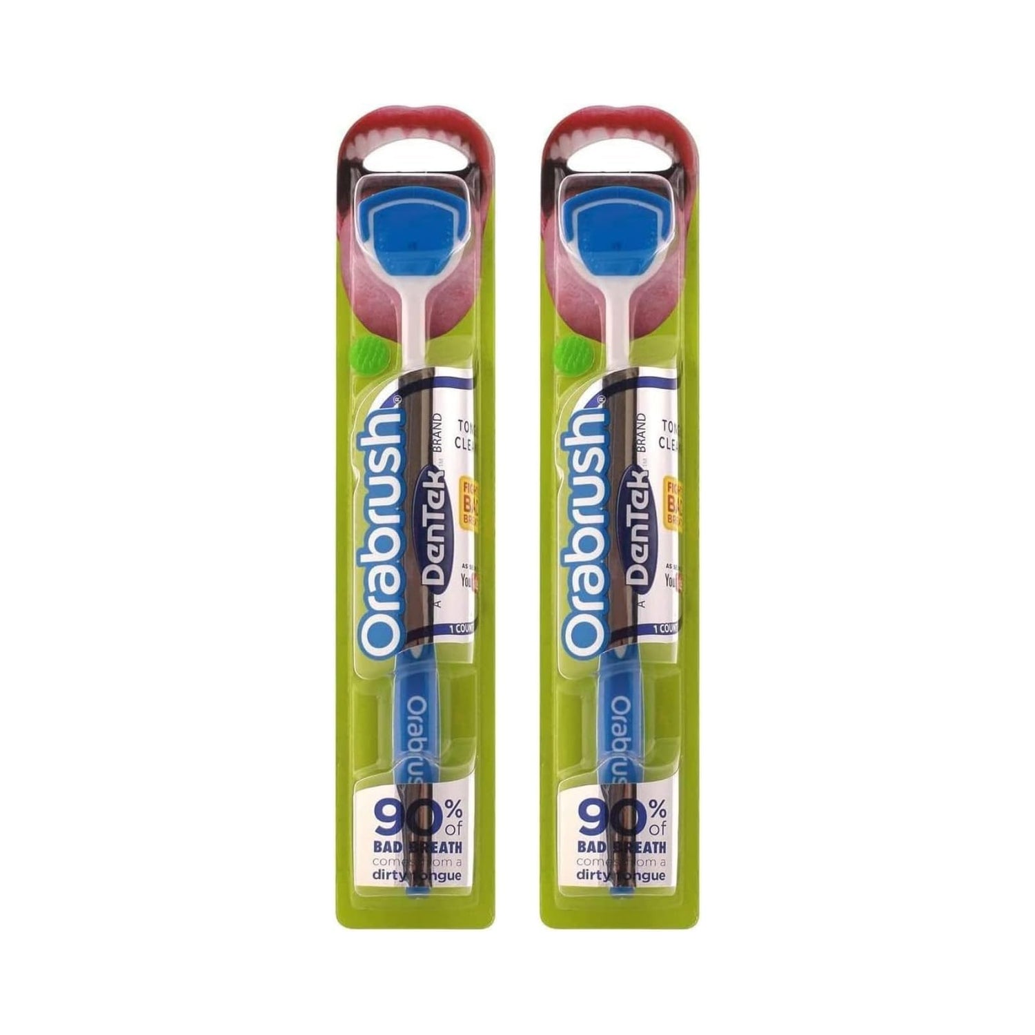 Dentek Orabrush Tongue Cleaner (Pack of 2)