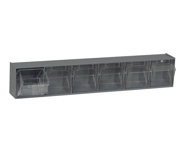 Quantum QTB306GY Clear Tip Out Bin System