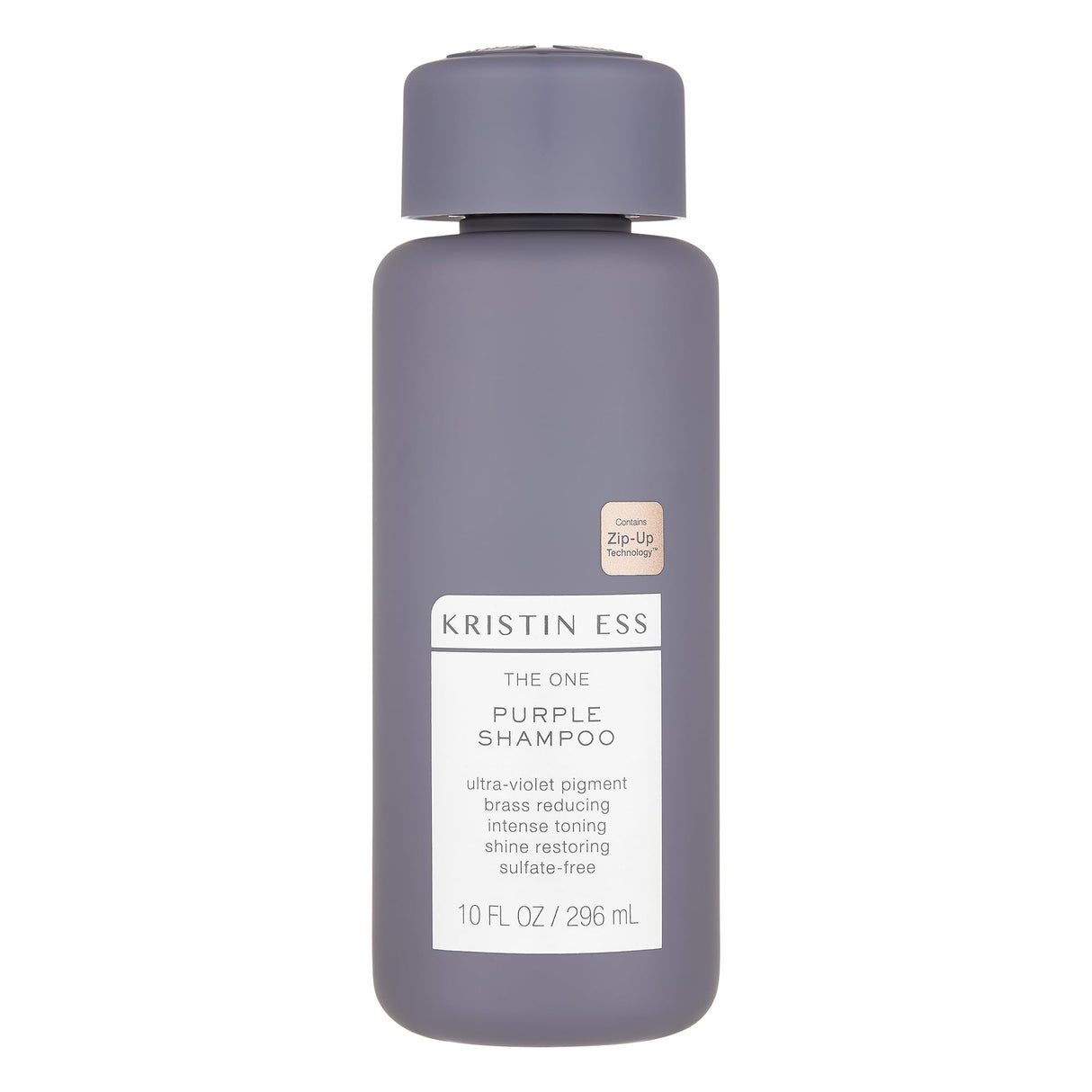 Kristin Ess Hair The One Purple Shampoo for Toning Blonde Hair - Neutralizes Brass + Yellow Tones, Shine Restoring - Sulfate, Silicone and Paraben Free, Color + Keratin Safe, 10 fl. oz.