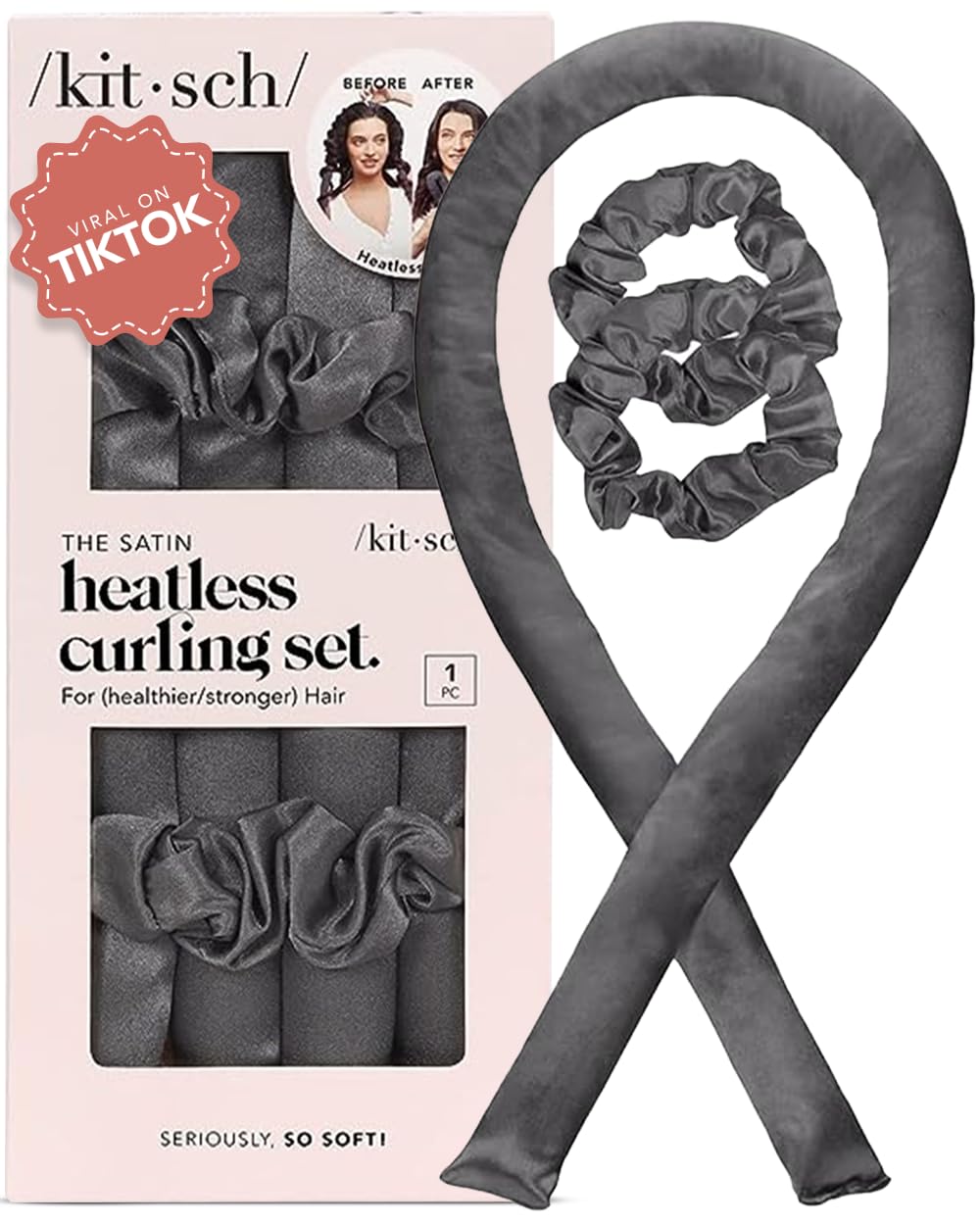 Kitsch Satin Heatless Curling Set