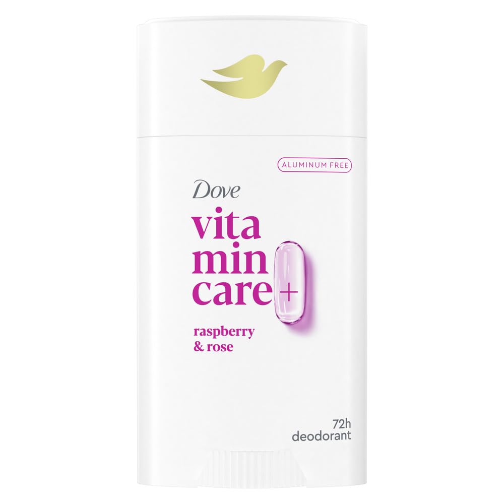 Dove VitaminCare+ Aluminum Free Deodorant Stick Raspberry & Rose
