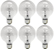 GE Lighting 12983 Incandescent G25, (Pack of 6)