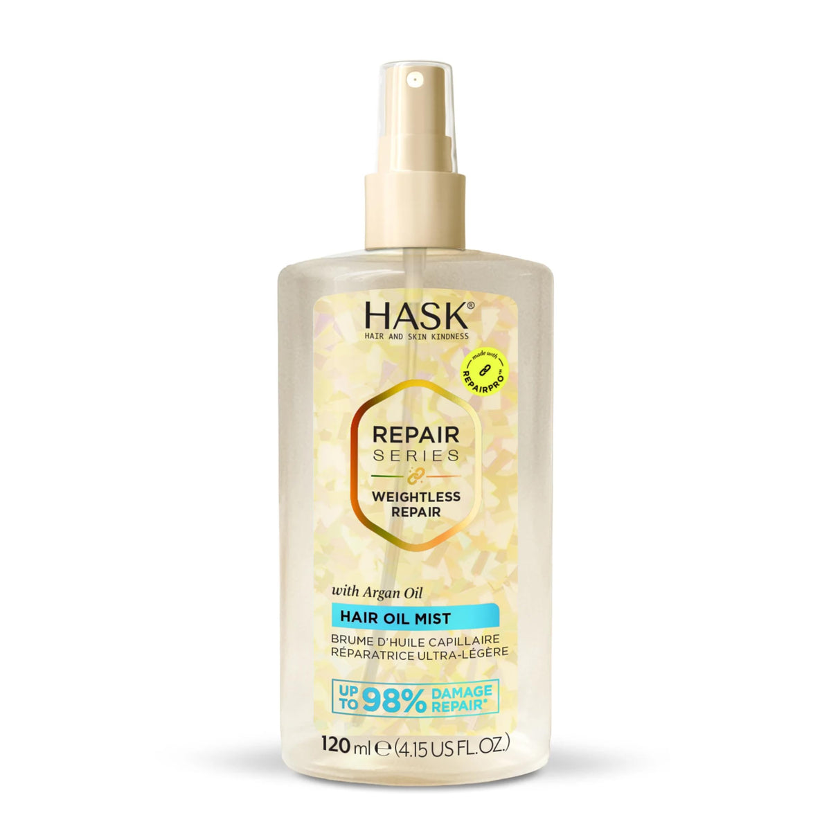 HASK RepairPro Argan Weightless Hair Oil Mist, 4.15 fl oz