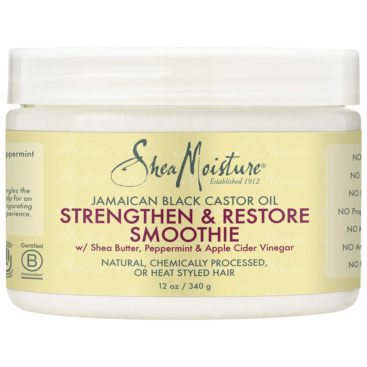 Shea Moisture Jamaican Black Castor Oil Smoothie, 12 Ounce