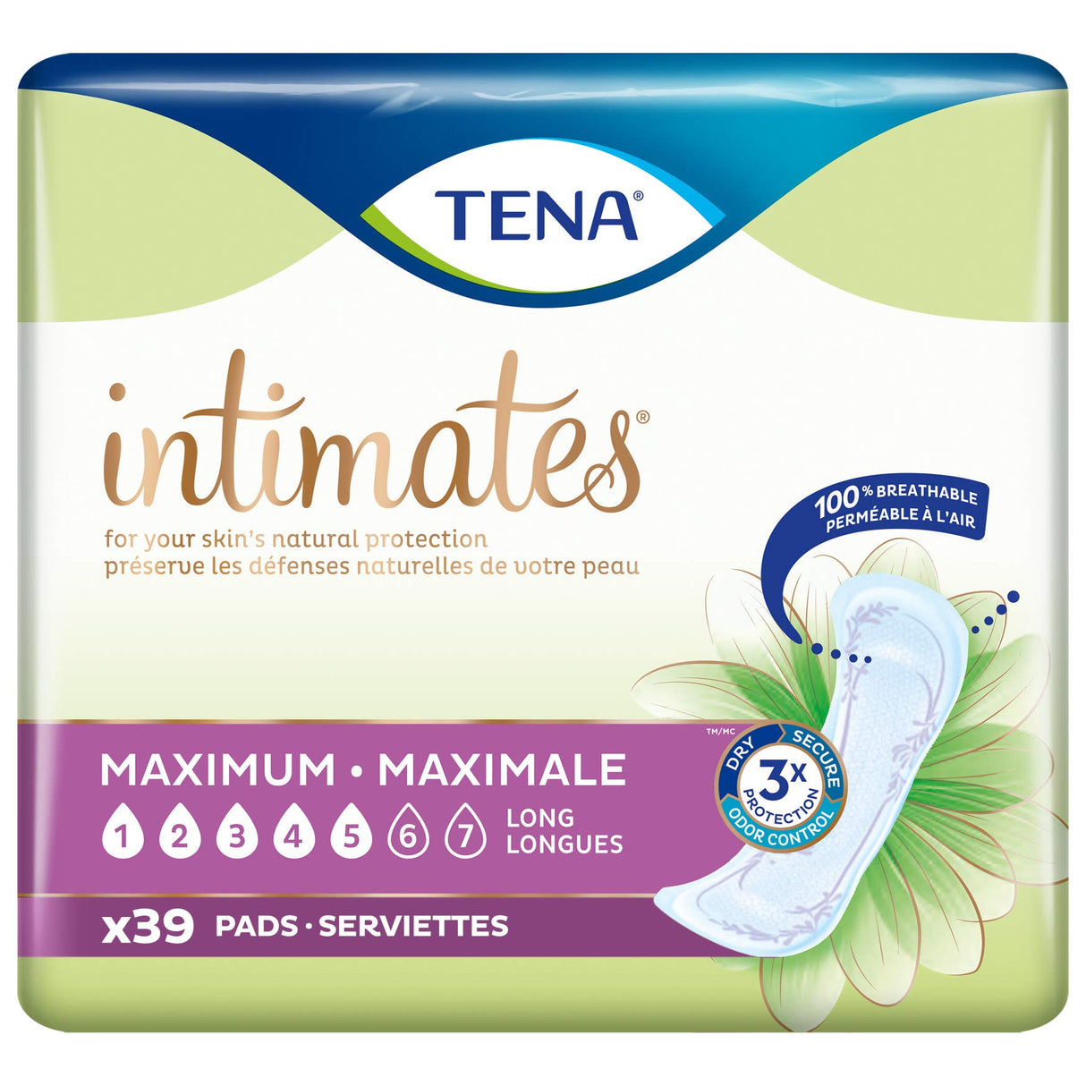 Tena Incontinence Pads for Women, Heavy, Long 39 ea