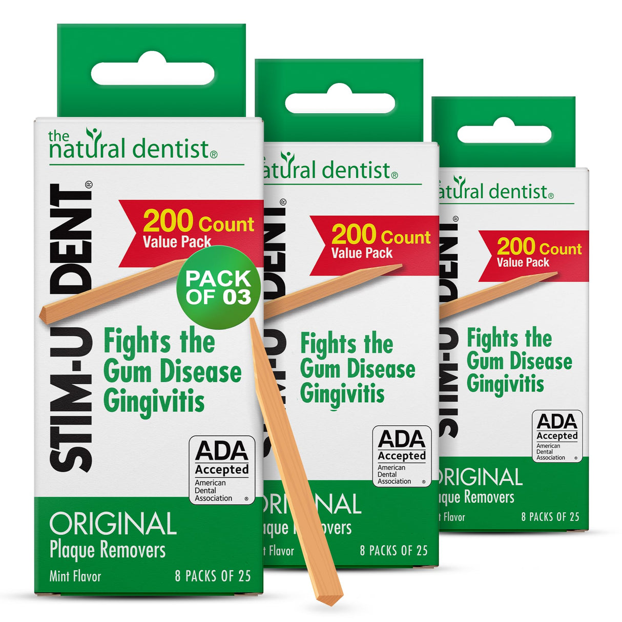 The Natural Dentist Stim-U-Dent Mint Dental Picks (600 Picks)