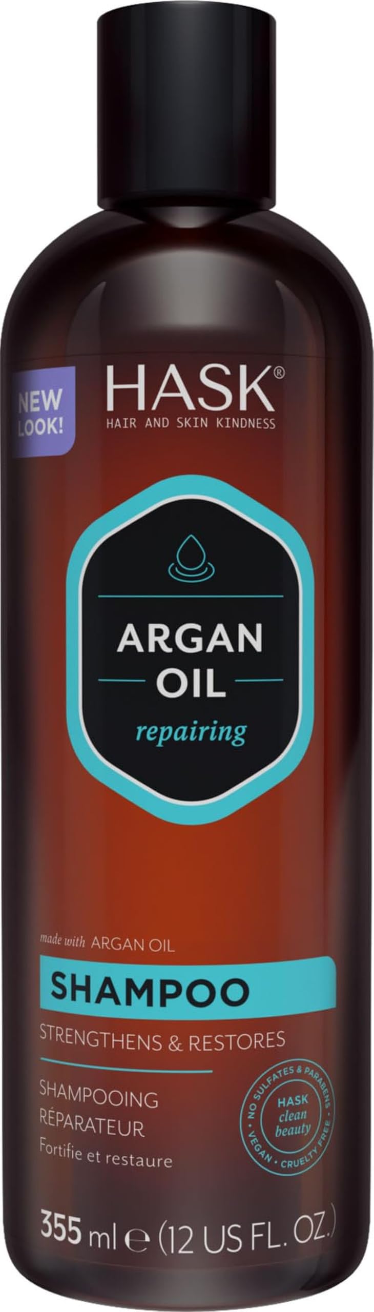 HASK Argan Oil Reparing Shampoo, 12 Fl Oz