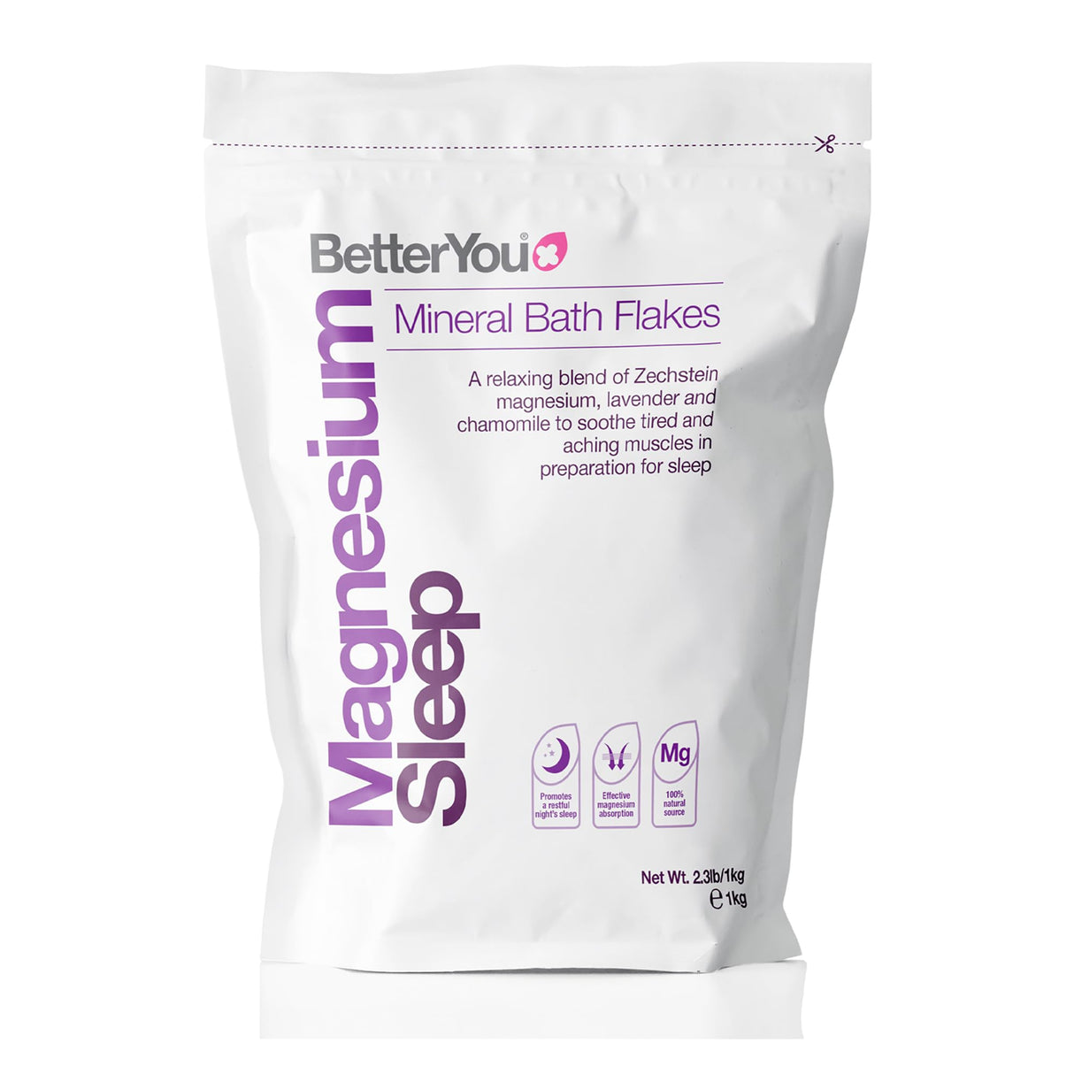 BetterYou Magnesium Sleep Mineral Bath Flakes