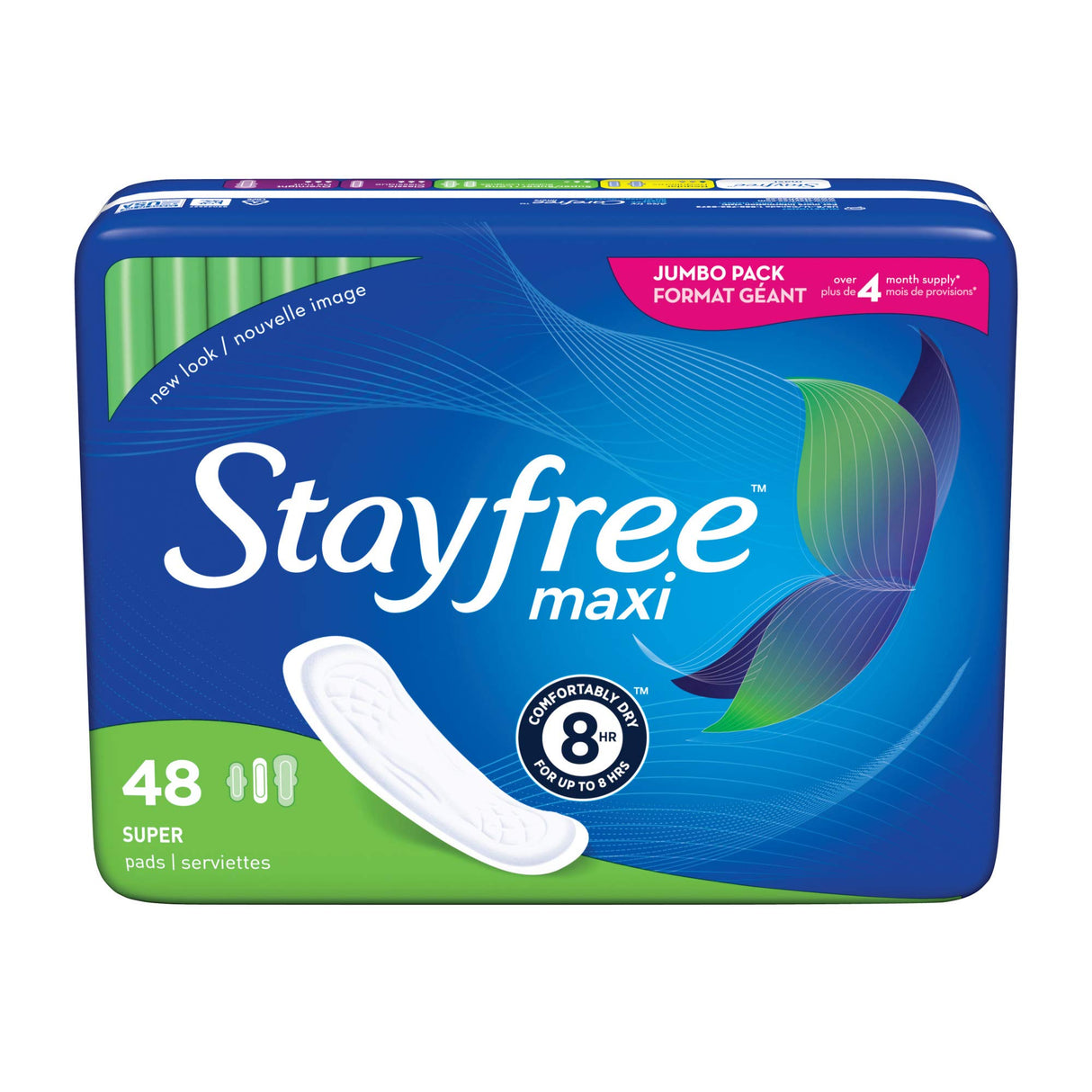 Stayfree Maxi Super Long Wingless Reliable Protection and Absorbency Pads