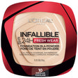 L'Oreal Paris Makeup Infallible Fresh Wear Foundation in a Powder, Up to 24H Wear, Waterproof, Porcelain, 0.31 oz.