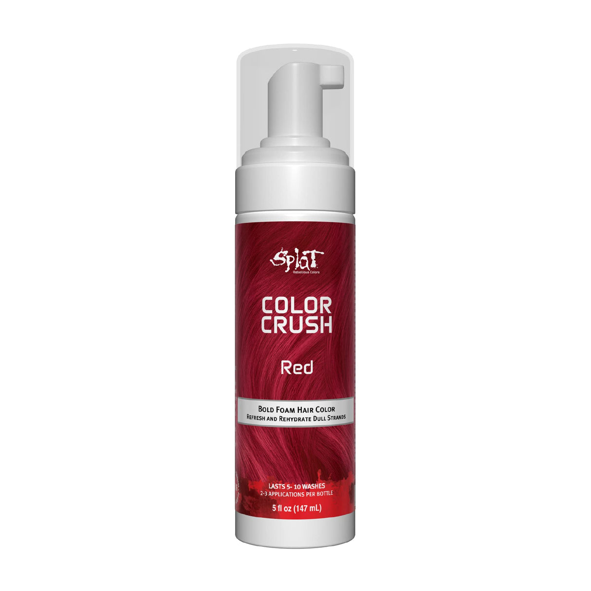 Splat Color Crush Bold Foam Hair Color, Red, 5 oz.