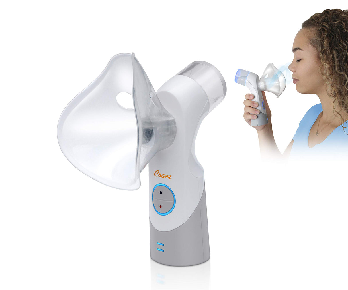 Crane Cordless Rechargeable Warm and Cool Mist Steam Inhaler