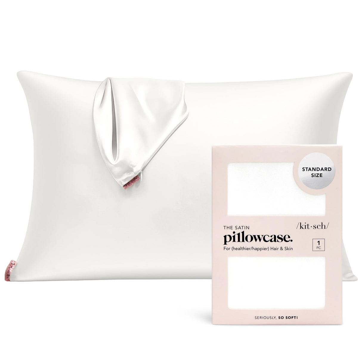 Kitsch Satin Pillowcase with Zipper