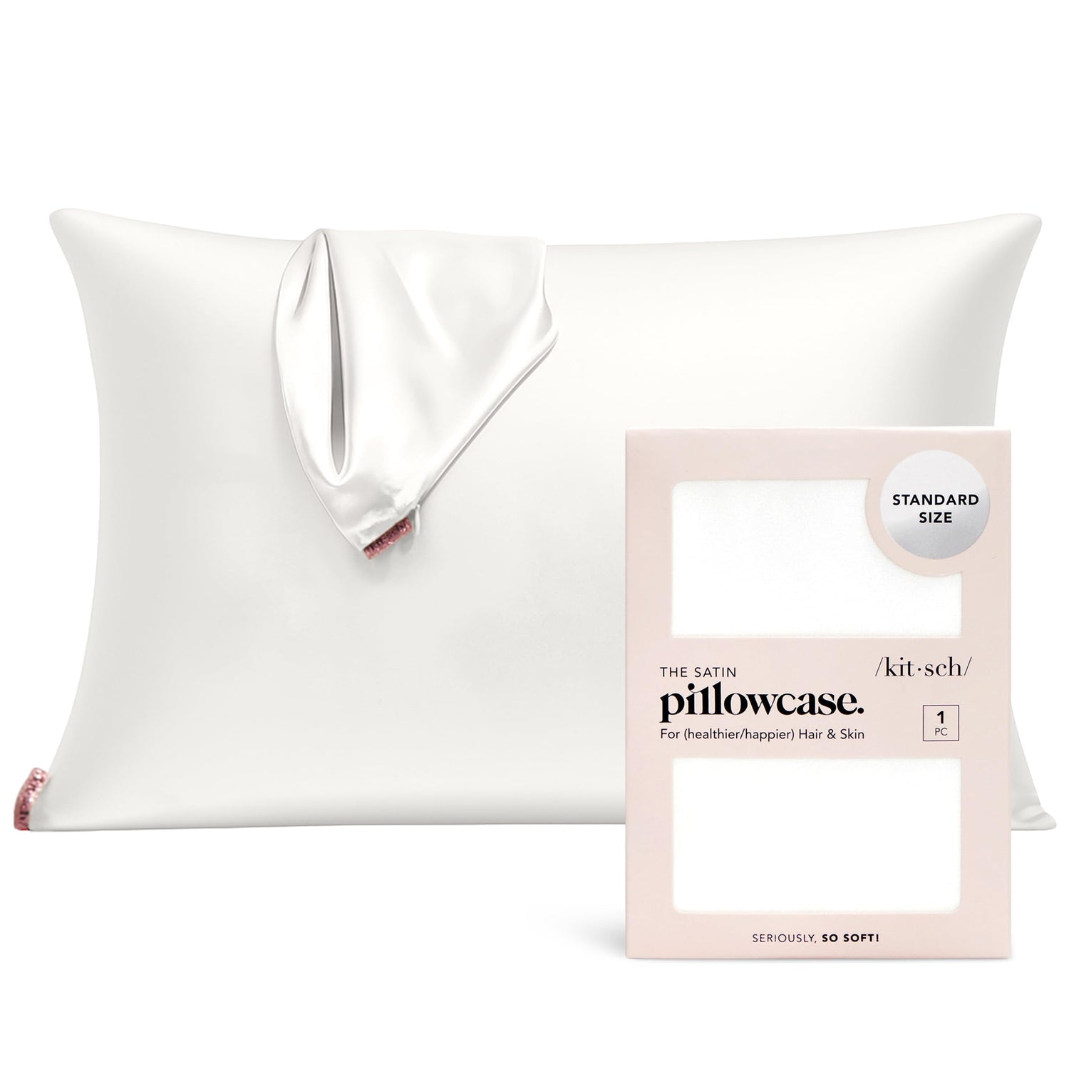 Kitsch Satin Pillowcase with Zipper