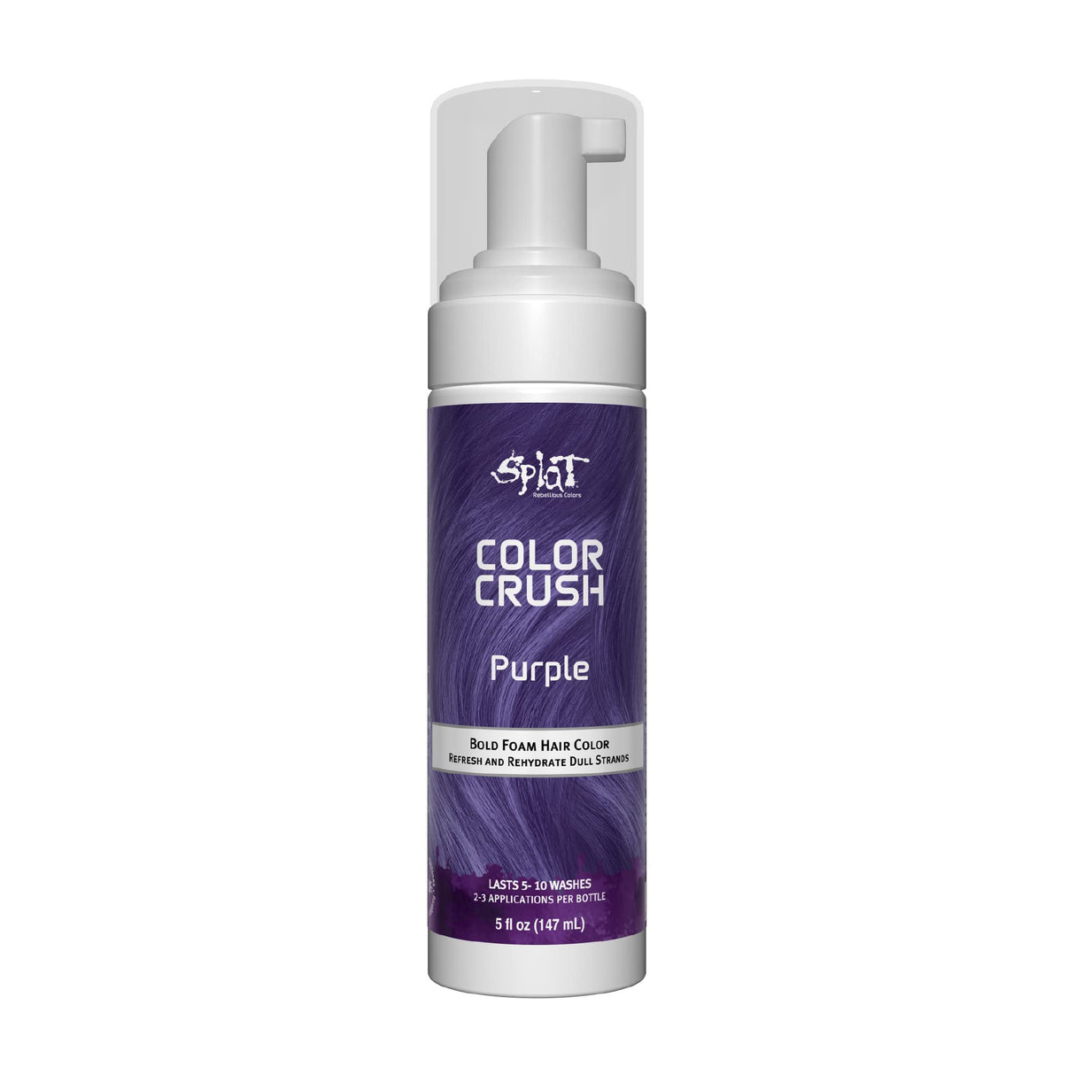 Splat Color Crush Bold Foam Hair Color, Purple, 5 oz