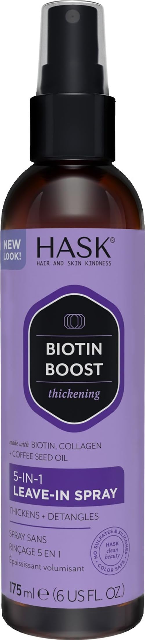 HASK Thicken Biotin 5-in-1 Leave-In Spray, 6 fl oz