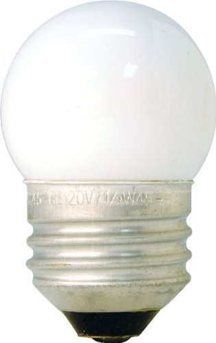 GE Lighting 41267 Nightlight Incandescent Bulb S11 Medium Screw (E26) 120V 7.5W Soft White, 12-Pack