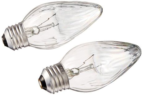 G E LIGHTING 75340 Flame Shaped Auradescent Bulb, 25W, 2-Pack