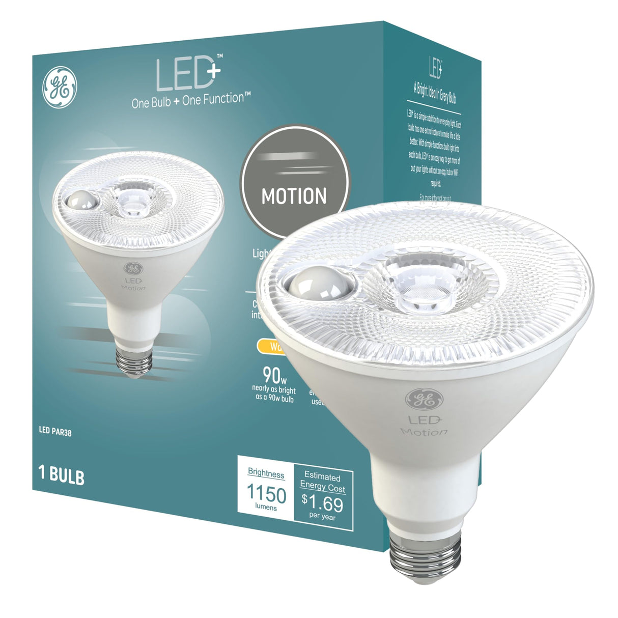 GE LED+ Motion LED Light Bulb