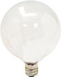 GE Lighting 44412 25 Watt White Vanity Globe Light Bulbs 2 Count