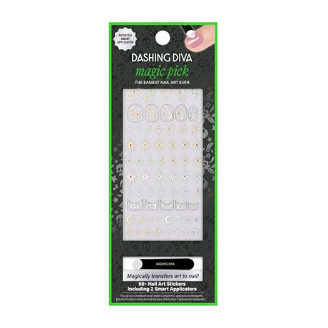 Dashing Diva Magic Pick Nail Stickers - Midnight Moonlight