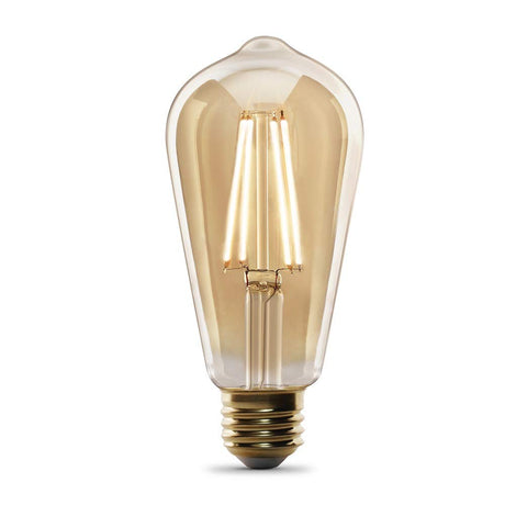 Feit Electric Vintage Exposed Filament Amber Glass LED ST19
