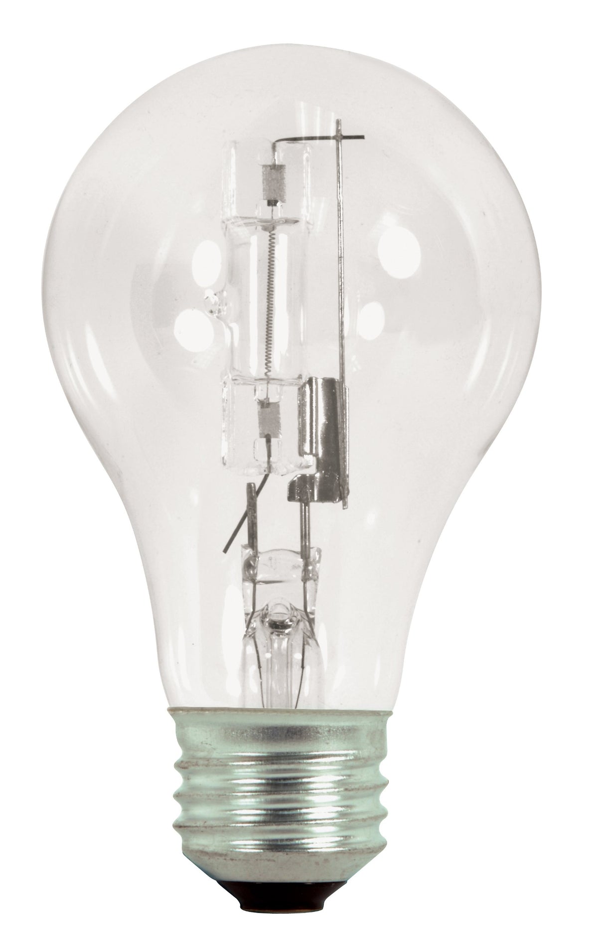 Satco S2404 72 Watt (100 Watt) 1490 Lumens A19 Halogen Warm White 3000K Clear Light Bulb, 2-Pack