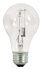 Satco S2404 72 Watt (100 Watt) 1490 Lumens A19 Halogen Warm White 3000K Clear Light Bulb, 2-Pack