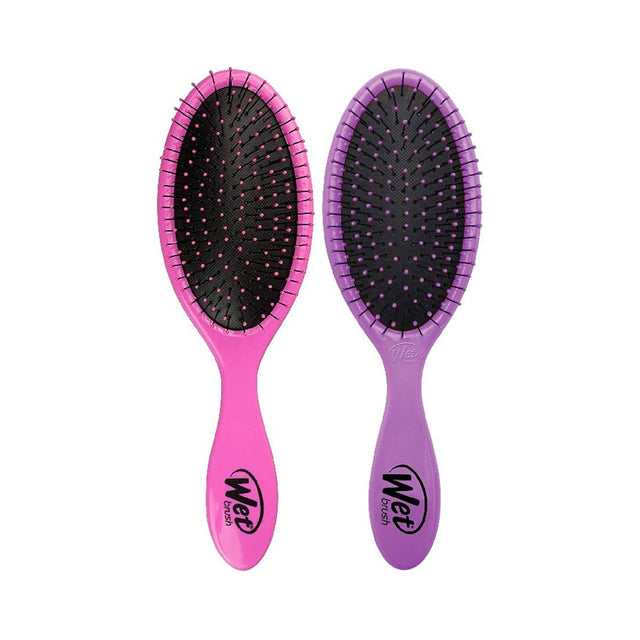 Wet Brush Original Detangler Hair Brush 2-Pack, Pink & Purple