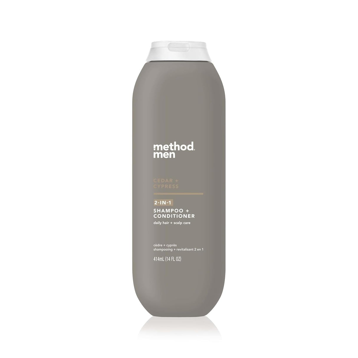 Method Men 2-in-1 Shampoo + Condtioner, Cedar + Cypress, 14 Ounces.