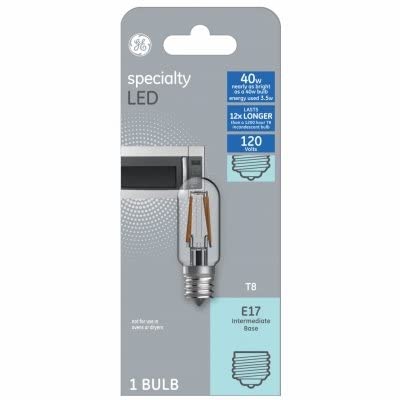 GE Lighting Microwave LED 40W Replacement T8 Bulb (1-Pack), Soft White, (93128999)