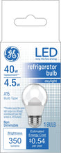 GE LED Light Bulbs, Refrigerator or Freezer Light Bulb, 4.5 Watt, Daylight